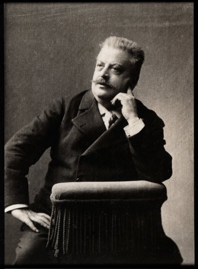 Portræt af Jules Danbe (1840-1905), fransk dirigent. af French Photographer